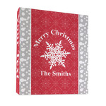 Snowflakes 3 Ring Binder - Full Wrap - 1" (Personalized)