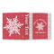 Snowflakes 3 Ring Binders - Full Wrap - 1" - OPEN OUTSIDE