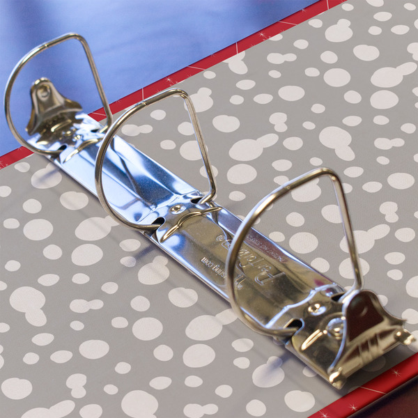 Snowflakes 3 Ring Binders - Full Wrap - 2" - DETAIL