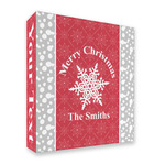 Snowflakes 3 Ring Binder - Full Wrap - 2" (Personalized)