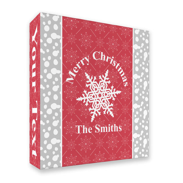 Snowflakes 3 Ring Binders - Full Wrap - 2" - FRONT
