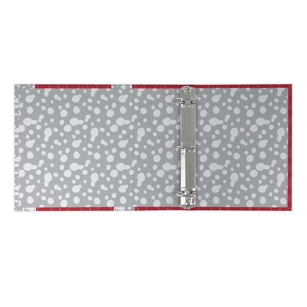 Snowflakes 3 Ring Binders - Full Wrap - 2" - OPEN INSIDE