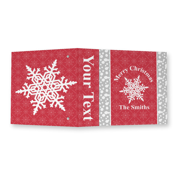 Snowflakes 3 Ring Binders - Full Wrap - 2" - OPEN OUTSIDE