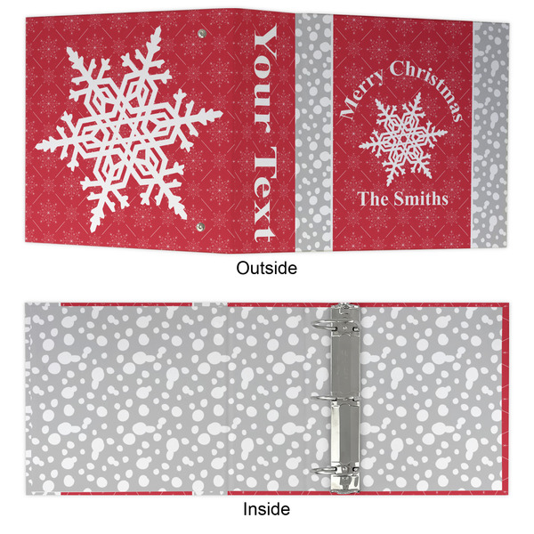 Snowflakes 3 Ring Binders - Full Wrap - 3" - APPROVAL