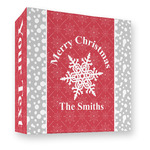 Snowflakes 3 Ring Binder - Full Wrap - 3" (Personalized)