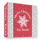 Snowflakes 3 Ring Binders - Full Wrap - 3" - FRONT
