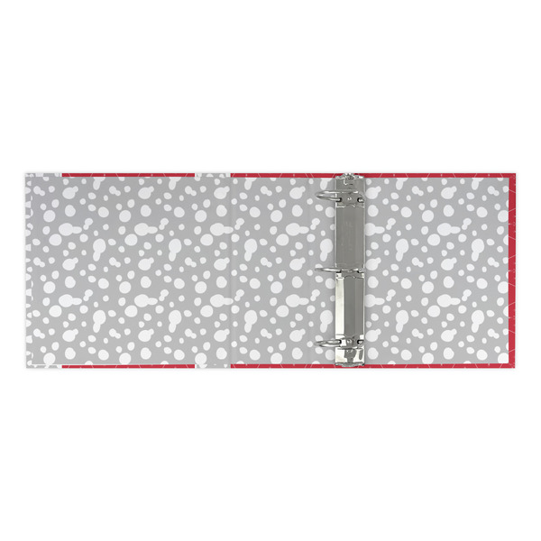 Snowflakes 3 Ring Binders - Full Wrap - 3" - OPEN INSIDE