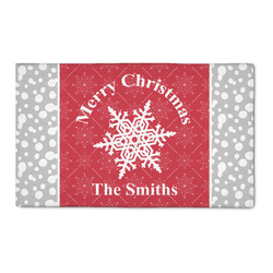 Snowflakes 3' x 5' Patio Rug (Personalized)