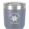 Snowflakes 30 oz Stainless Steel Ringneck Tumbler - Grey - Close Up