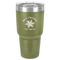 Snowflakes 30 oz Stainless Steel Ringneck Tumbler - Olive - Front