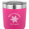 Snowflakes 30 oz Stainless Steel Ringneck Tumbler - Pink - CLOSE UP