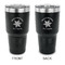 Snowflakes 30 oz Stainless Steel Ringneck Tumblers - Black - Double Sided - APPROVAL