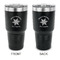 Snowflakes 30 oz Stainless Steel Tumbler - Black - Double Sided (Personalized)