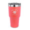 Snowflakes 30 oz Stainless Steel Ringneck Tumblers - Coral - FRONT