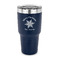 Snowflakes 30 oz Stainless Steel Ringneck Tumblers - Navy - FRONT