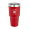 Snowflakes 30 oz Stainless Steel Ringneck Tumblers - Red - FRONT
