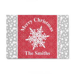 Snowflakes 4' x 6' Indoor Area Rug (Personalized)