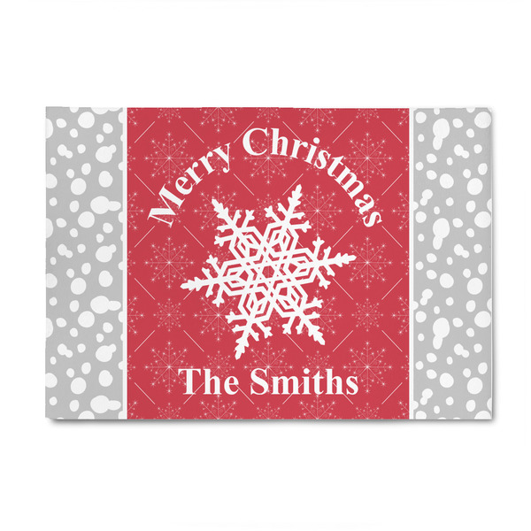 Custom Snowflakes 4' x 6' Indoor Area Rug (Personalized)