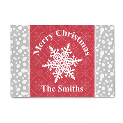 Snowflakes 4' x 6' Patio Rug (Personalized)