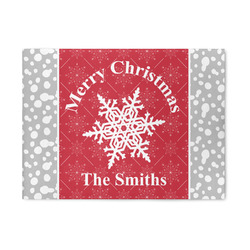 Snowflakes 5' x 7' Patio Rug (Personalized)