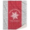 Snowflakes Sherpa Throw Blanket (Personalized)