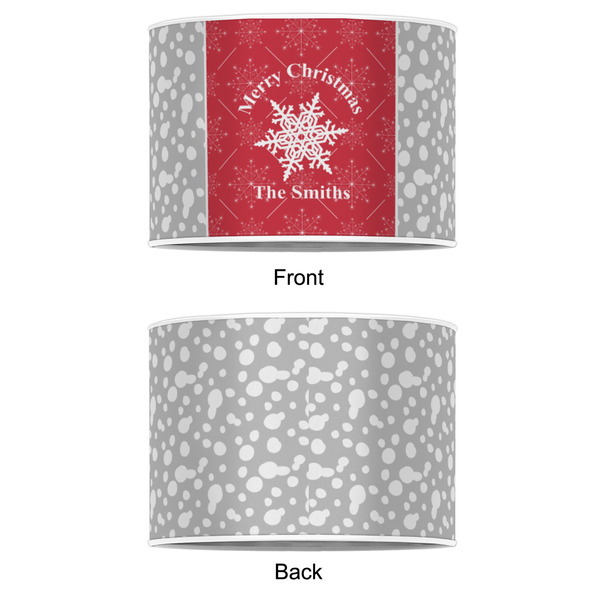 Snowflakes 8" Drum Lampshade - APPROVAL (Poly Film)