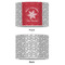 Snowflakes 8" Drum Lampshade - APPROVAL (Poly Film)