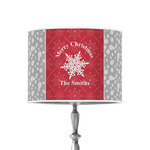 Snowflakes 8" Drum Lamp Shade - Poly-film (Personalized)