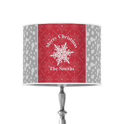 Snowflakes 8" Drum Lamp Shade - Poly-film (Personalized)