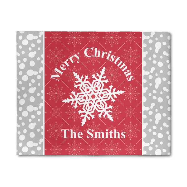 Custom Snowflakes 8' x 10' Indoor Area Rug (Personalized)