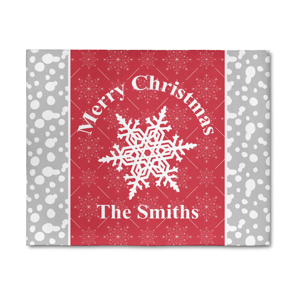 Custom Snowflakes 8' x 10' Patio Rug (Personalized)
