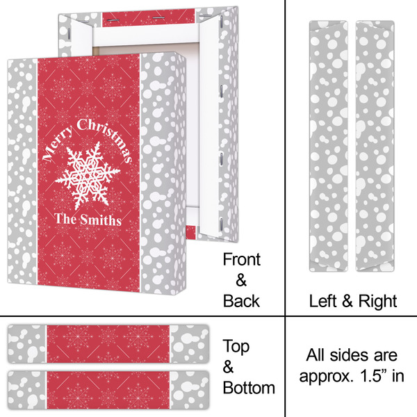 Snowflakes 8x10 - Canvas Print - Approval