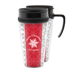 Snowflakes Acrylic Travel Mug (Personalized)