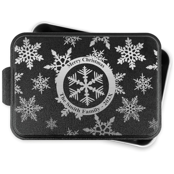 Custom Snowflakes Aluminum Baking Pan with Lid (Personalized)