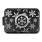 Snowflakes Aluminum Baking Pan - Black Lid - FRONT