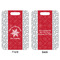 Snowflakes Aluminum Luggage Tag (Front + Back)