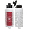 Snowflakes Aluminum Water Bottle - White APPROVAL
