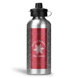 Snowflakes Water Bottle - Aluminum - 20 oz (Personalized)