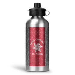 Snowflakes Water Bottles - 20 oz - Aluminum (Personalized)