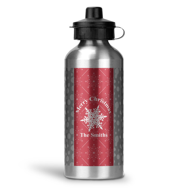 Custom Snowflakes Water Bottles - 20 oz - Aluminum (Personalized)