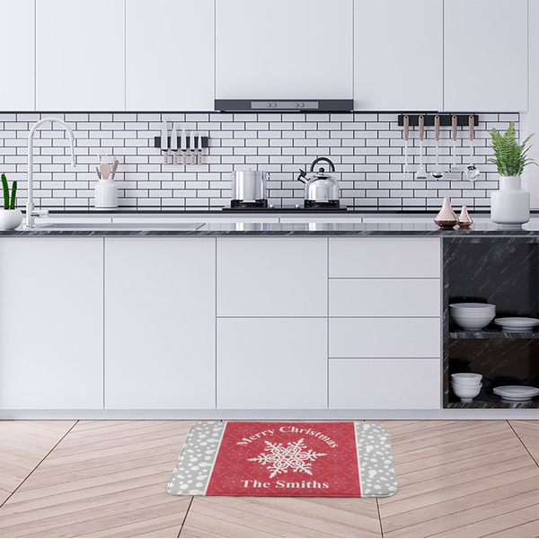 Snowflakes Anti-Fatigue Kitchen Mats - LIFESTYLE