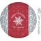 Snowflakes 8" Glass Appetizer / Dessert Plates - Single or Set (Personalized)