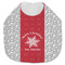 Snowflakes Jersey Knit Baby Bib w/ Name or Text