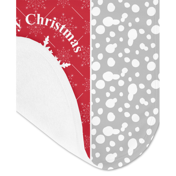 Snowflakes Baby Bib - AFT detail