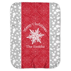 Snowflakes Baby Swaddling Blanket (Personalized)