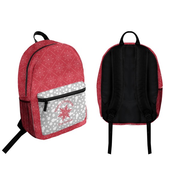 Snowflakes Backpack front and back - Apvl