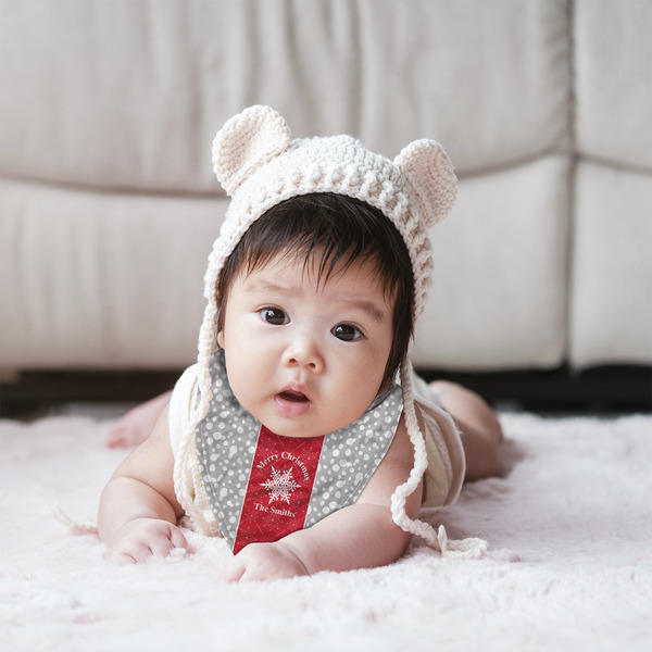 Snowflakes Bandana Bib - (Lifestyle 2 girl)