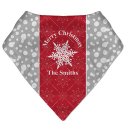 Snowflakes Bandana Bib (Personalized)