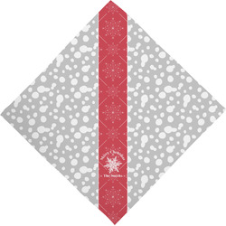 Snowflakes Dog Bandana Scarf w/ Name or Text