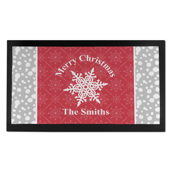 Snowflakes Bar Mat - Small - FRONT